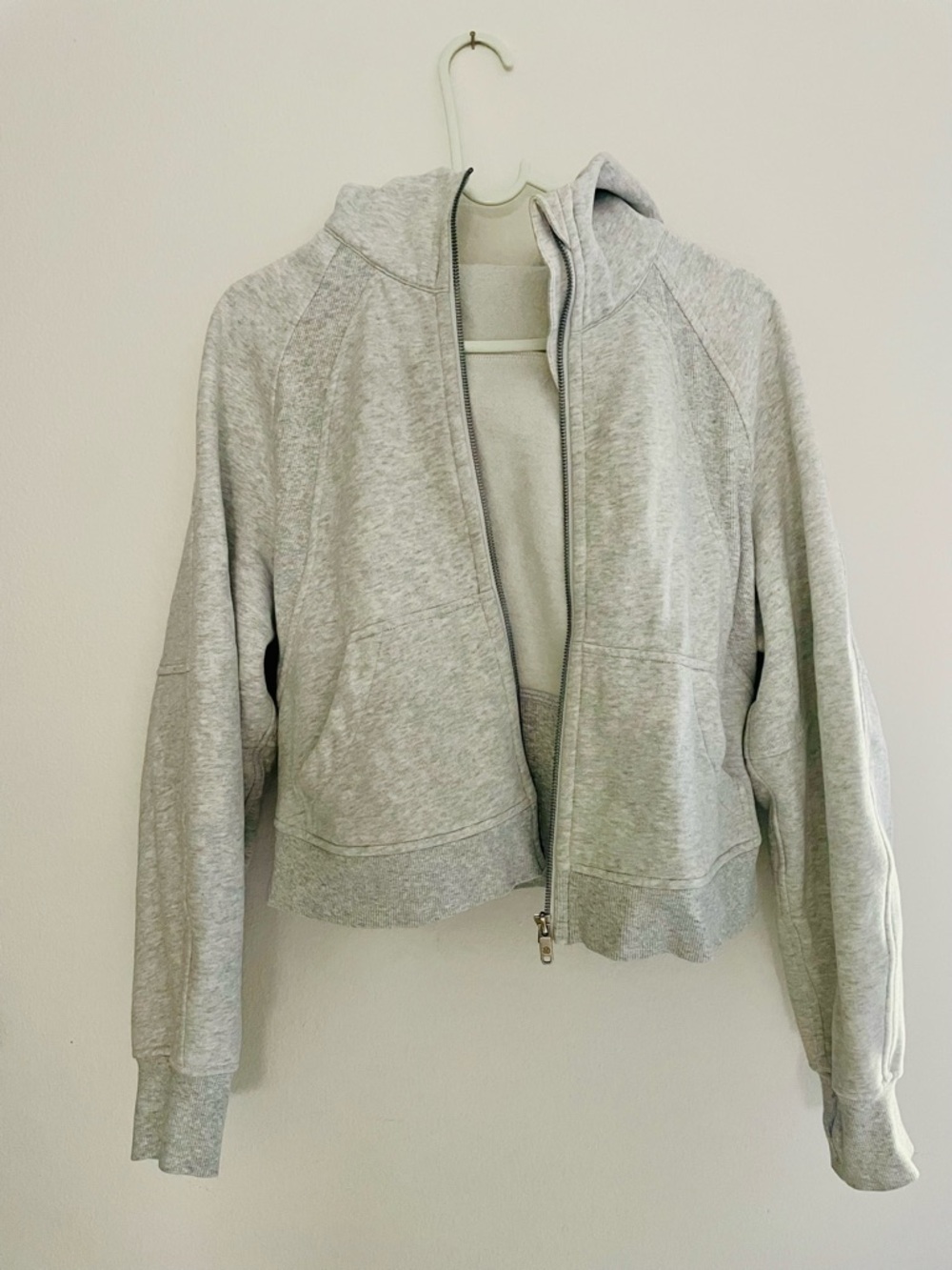 Lululemon scuba gray Zip-Up Hooded Sweatshirt